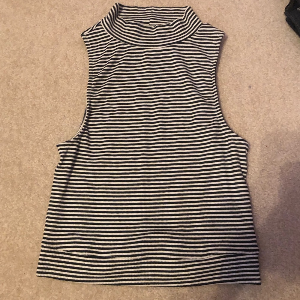 Forever 21 striped crop tank medium